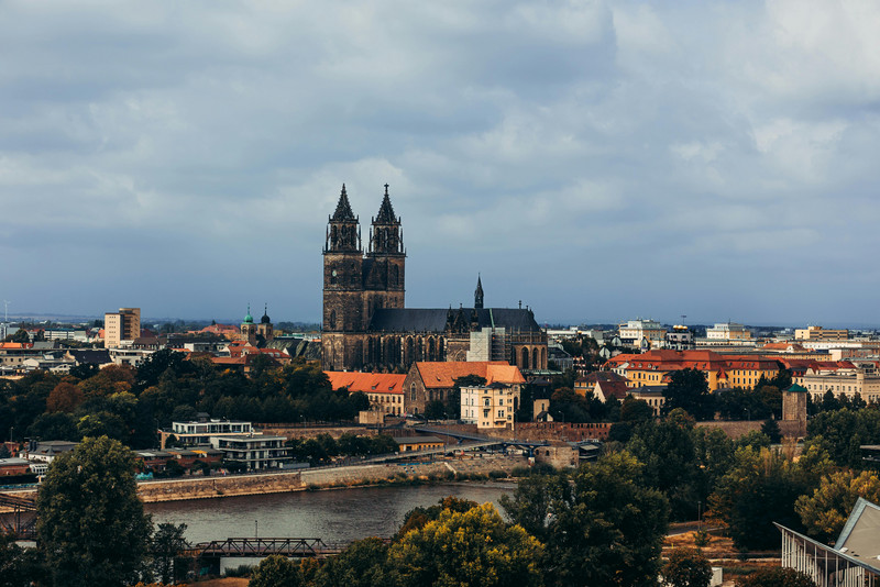 Bild der Stadt Magdeburg auf den Magdeburger Dom