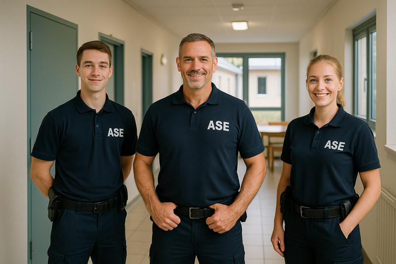 Illustration von Obersekretäranwärtern der ASE