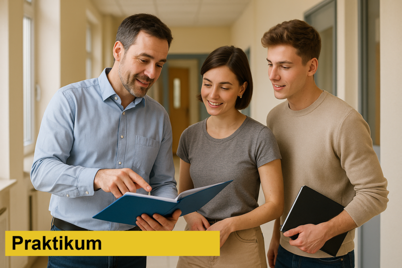 Bild und Link zum Praktikum