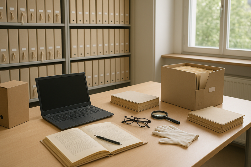 Illustration vom Fachbereich Archivwesen