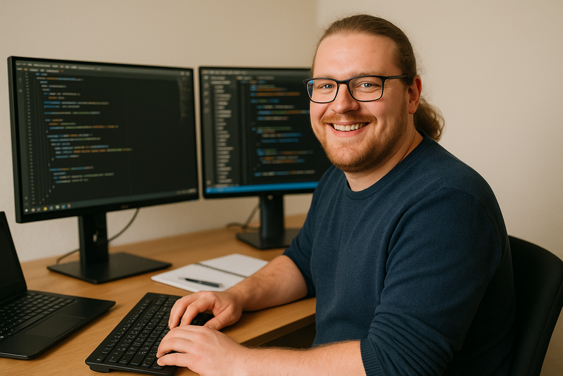 Illustration von einem Fachinformatiker für Anwendungsentwicklung