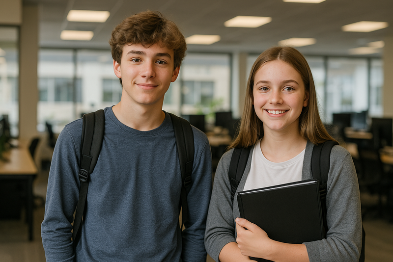 Illustration von Schülerpraktikant/innen