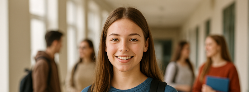 Illustration von Realschüler/in